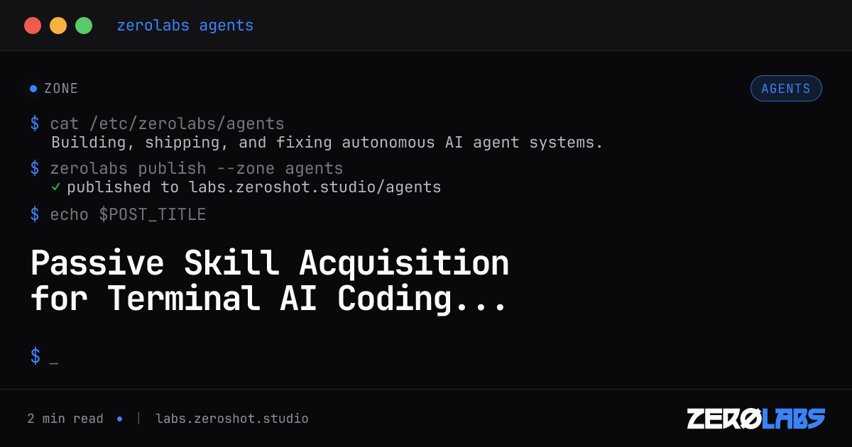 Passive Skill Acquisition for Terminal AI Coding Agents: Embedding Context Triggers in Custom Instructions