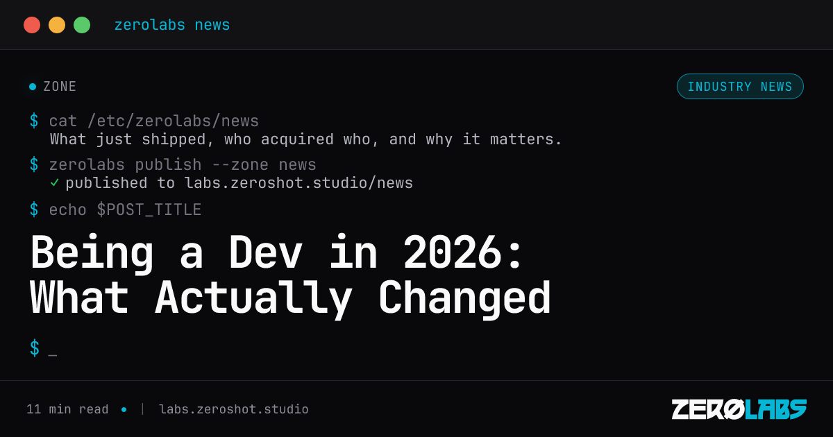 Being a Dev in 2026: What Actually Changed