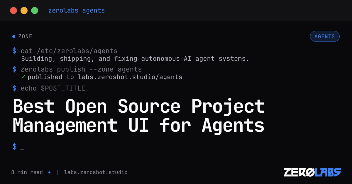 Best Open Source Project Management UI for Agents