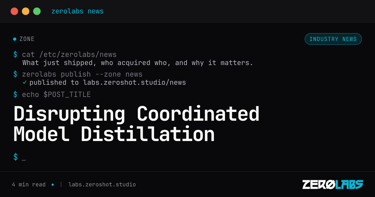 Disrupting a coordinated model-distillation campaign