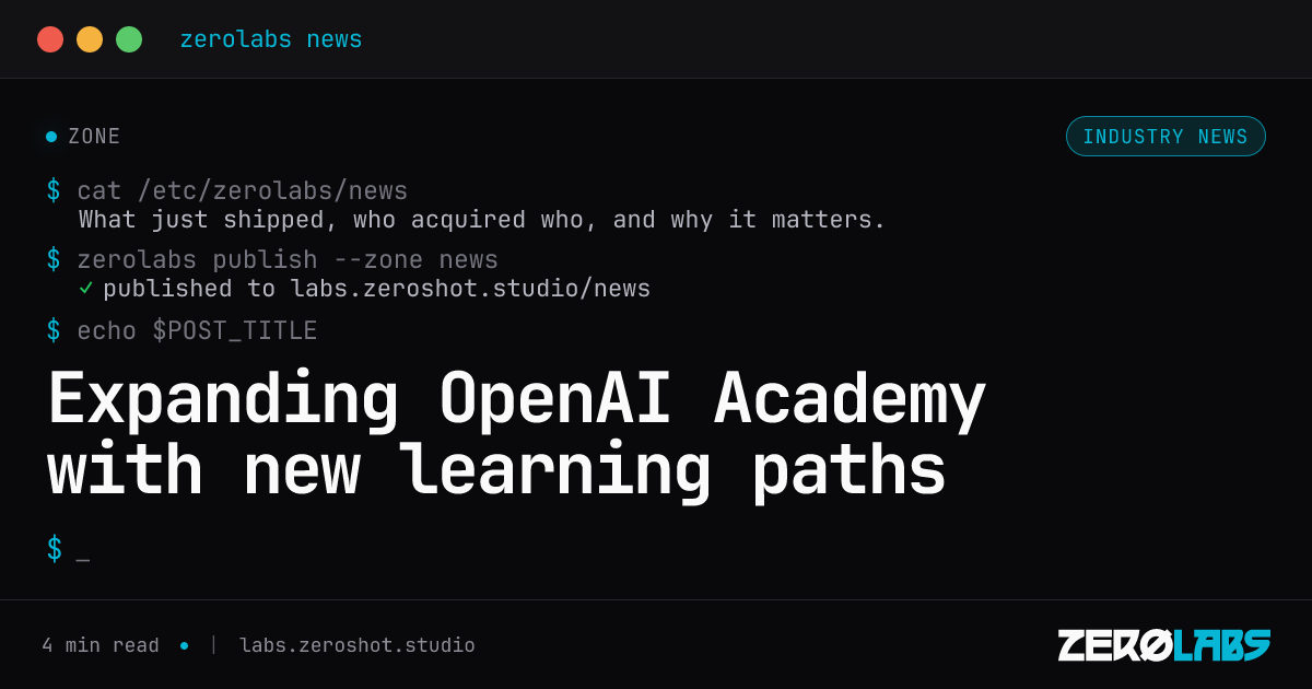 Expanding OpenAI Academy with new learning paths