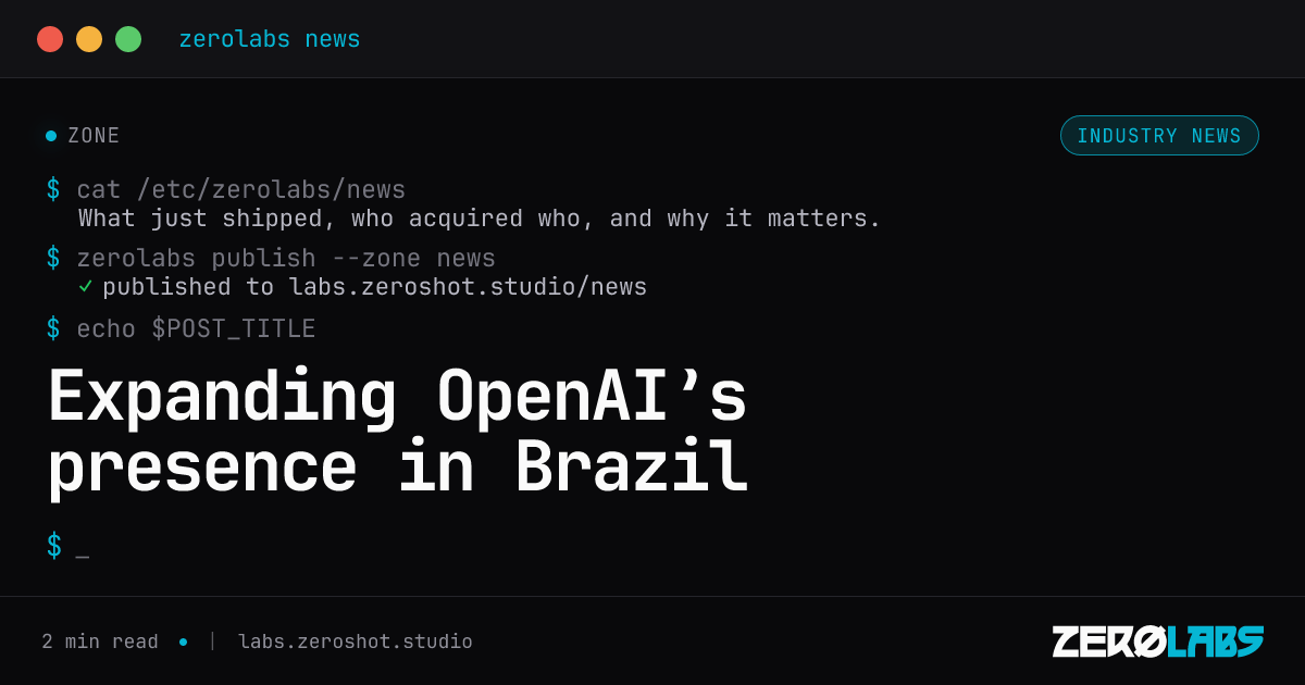 Expanding OpenAI’s presence in Brazil
