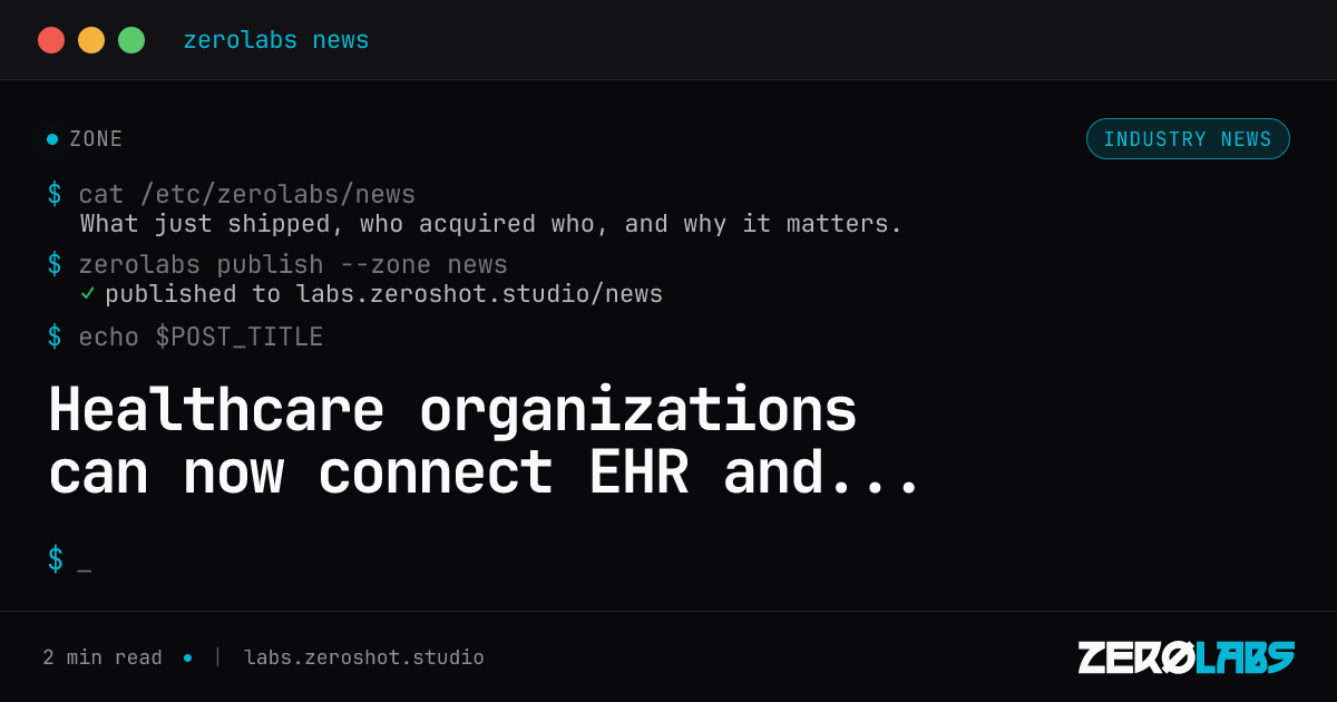 Healthcare organizations can now connect EHR and additional industry data to ChatGPT