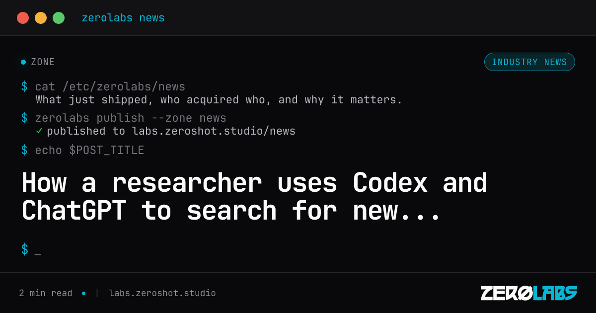 How a researcher uses Codex and ChatGPT to search for new antimicrobial molecules