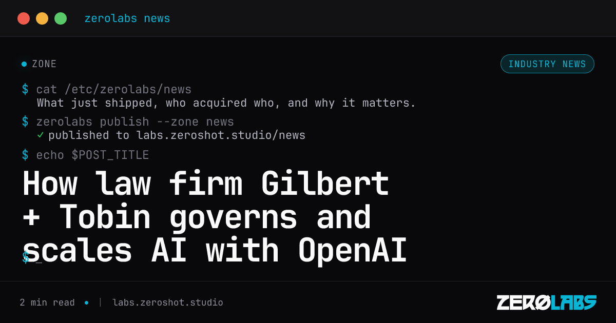 How law firm Gilbert + Tobin governs and scales AI with OpenAI