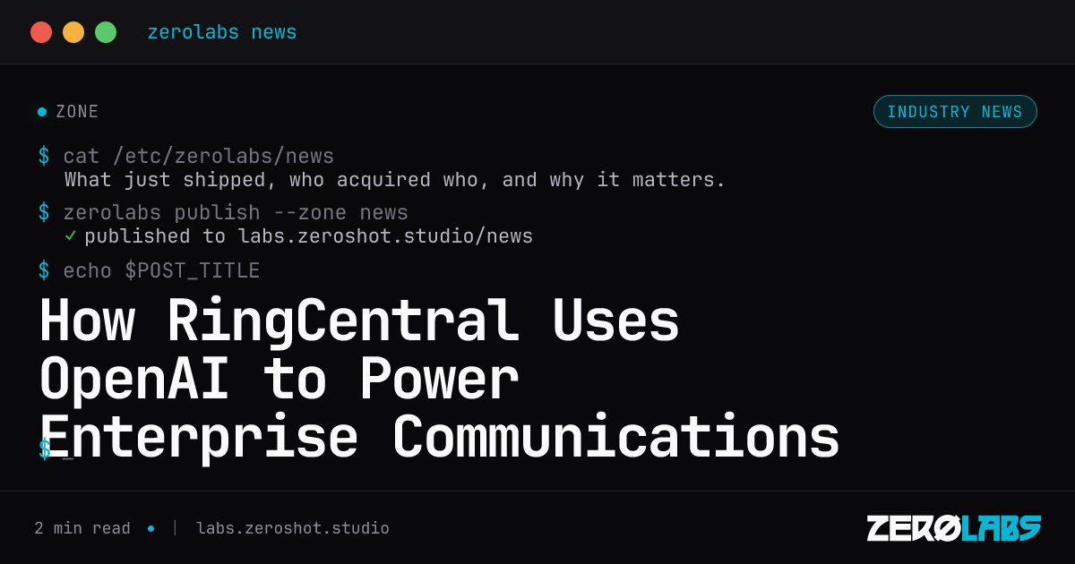 How RingCentral Uses OpenAI to Power Enterprise Communications