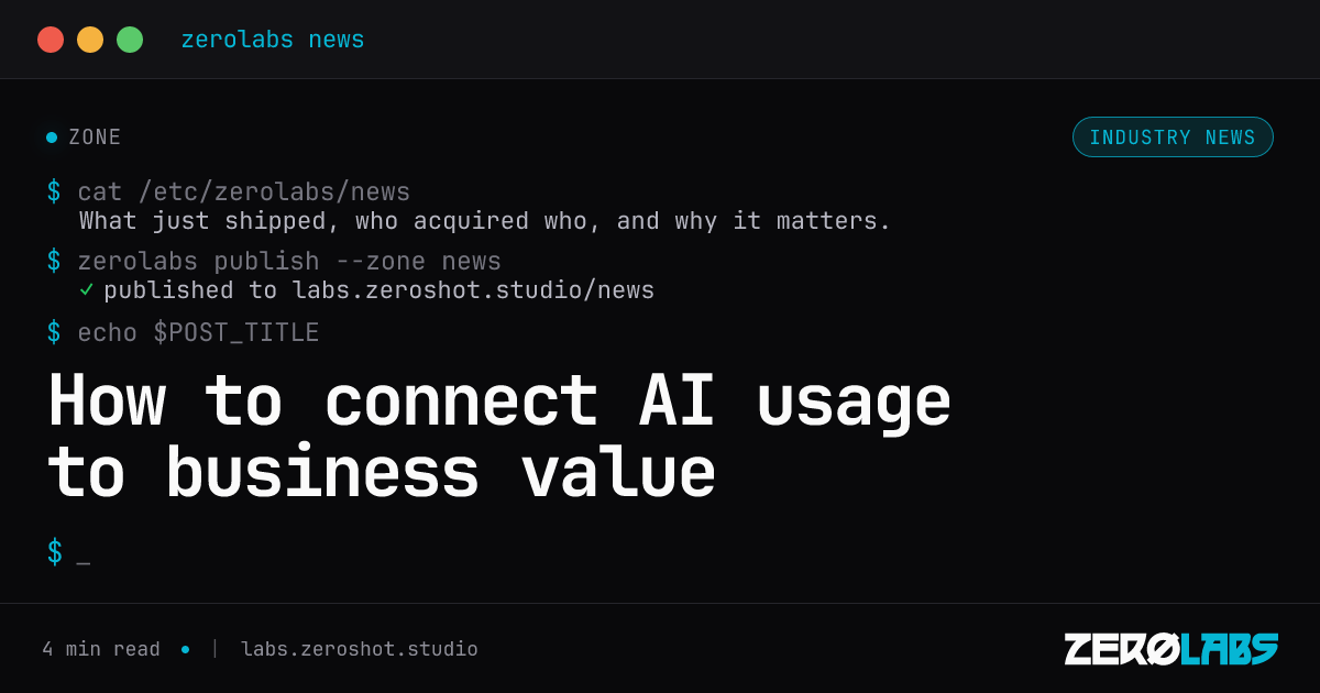 How to connect AI usage to business value