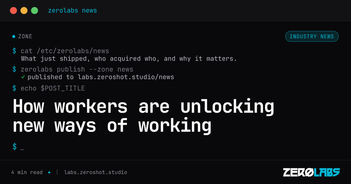 How workers are unlocking new ways of working