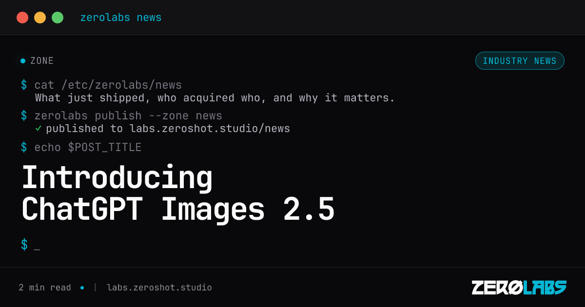 Introducing ChatGPT Images 2.5
