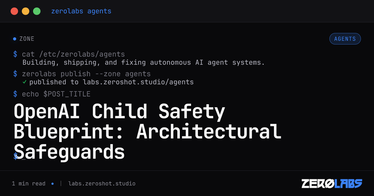 Openai Child Safety Blueprint