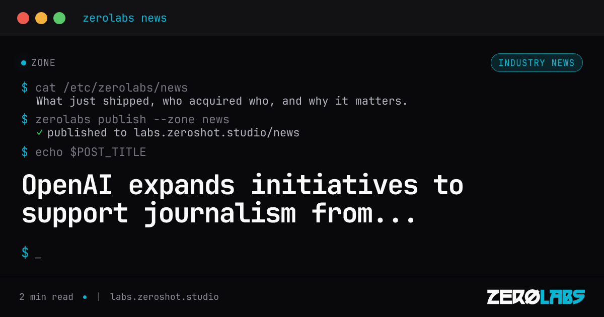 OpenAI expands initiatives to support journalism from classrooms to newsrooms