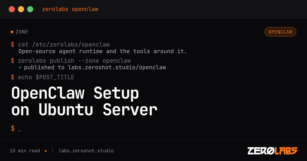 OpenClaw Setup on Ubuntu Server