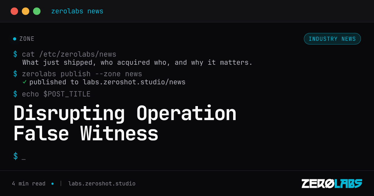 Operation “False Witness”: Fake recovery service impersonating authorities