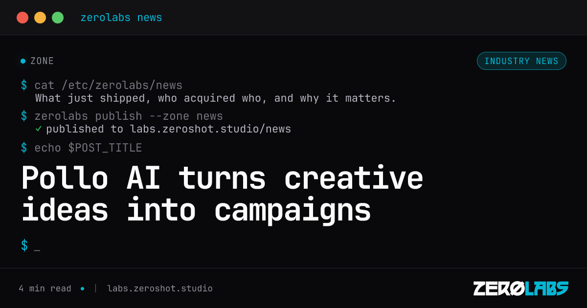 Pollo AI turns creative ideas into campaigns