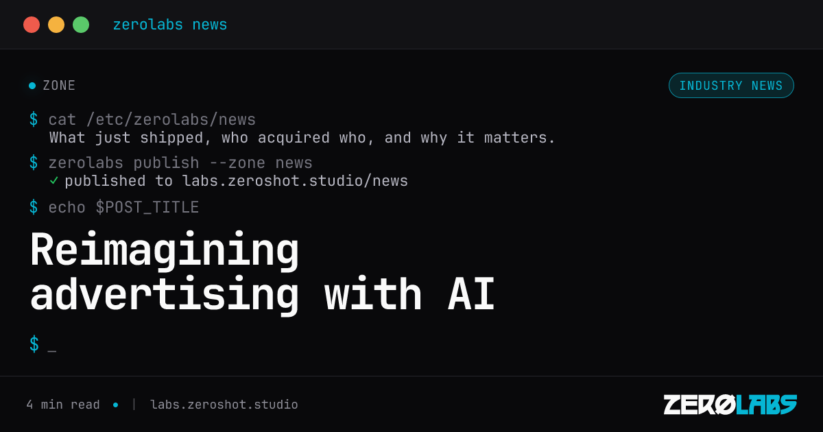 Reimagining advertising with AI